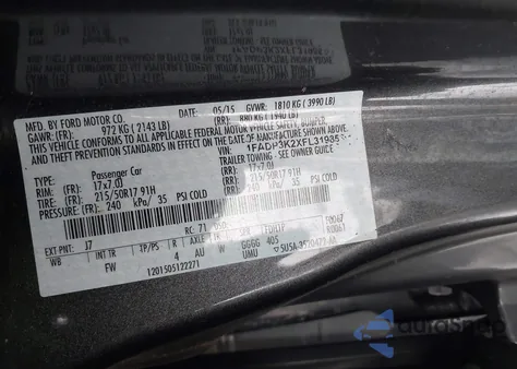 2015 Ford Focus Se z USA, uszkodzony, nr VIN 1FADP3K2XFL319853